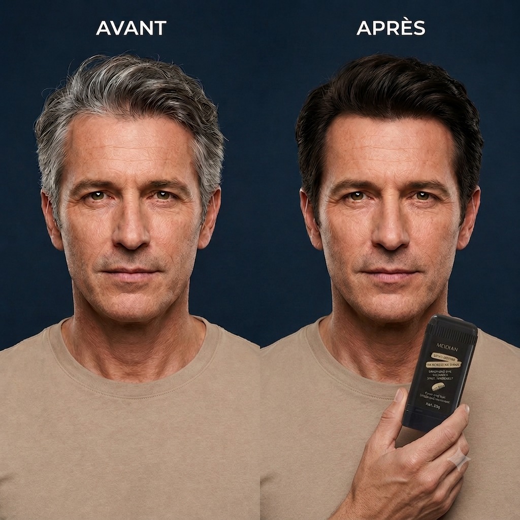 𝟏 Acheté = 𝟏 Offert - Karité Noir | Le Stylo Coloration Express Anti-Cheveux Gris