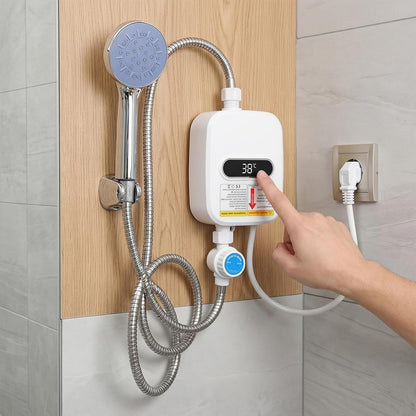 Chauffe-Eau Électrique Instantané 3500W avec Douchette