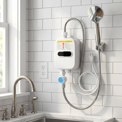 Chauffe-Eau Électrique Instantané 3500W avec Douchette