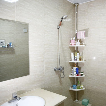 Étagère Salle de Bain - Crochets+Porte-Serviettes